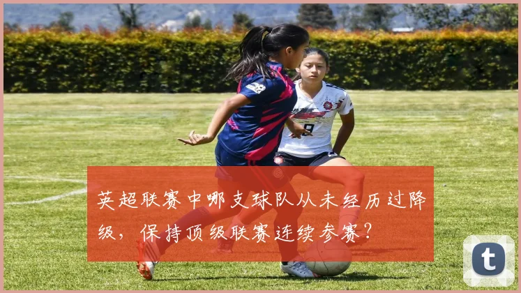 英超联赛中哪支球队从未经历过降级，保持顶级联赛连续参赛？